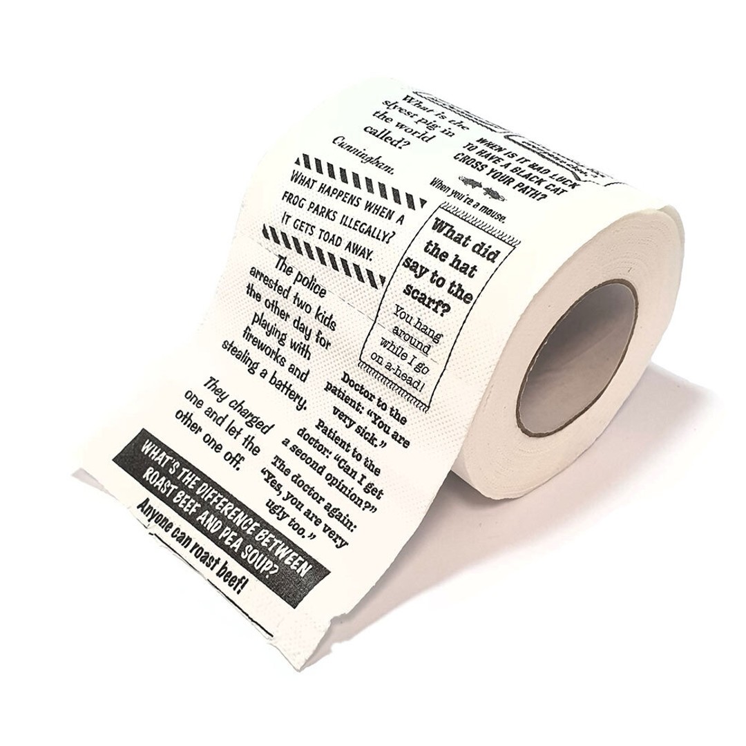 Lagoon Crap Jokes For the John Toilet Paper Roll Fun/Novelty/Humour/Game 8y+, , hi-res