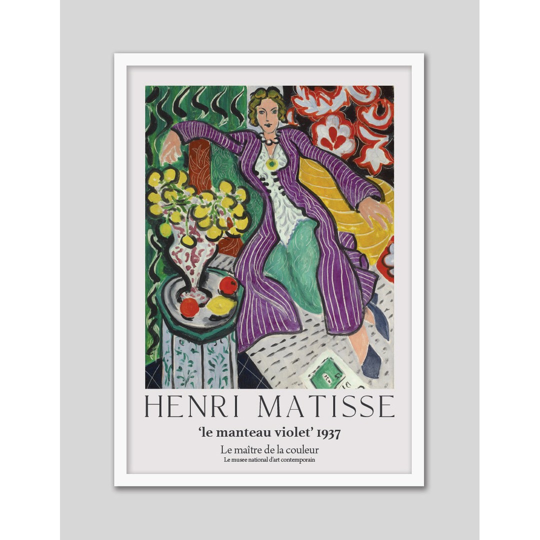 Henri Matisse The Purple Coat Exhibition Poster