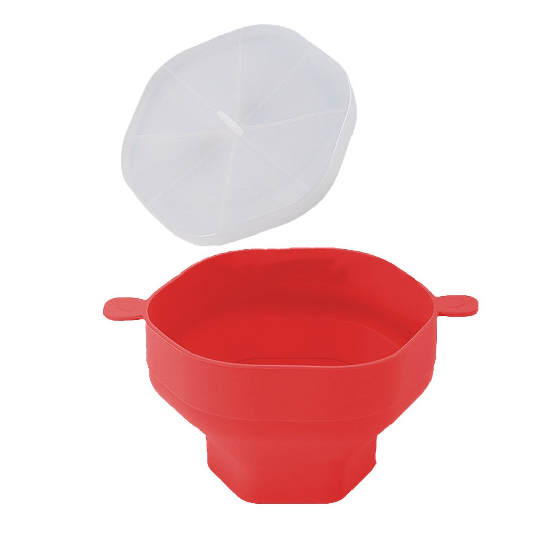Microwave Popcorn Popper Silicone Popcorn Bowl With Lid