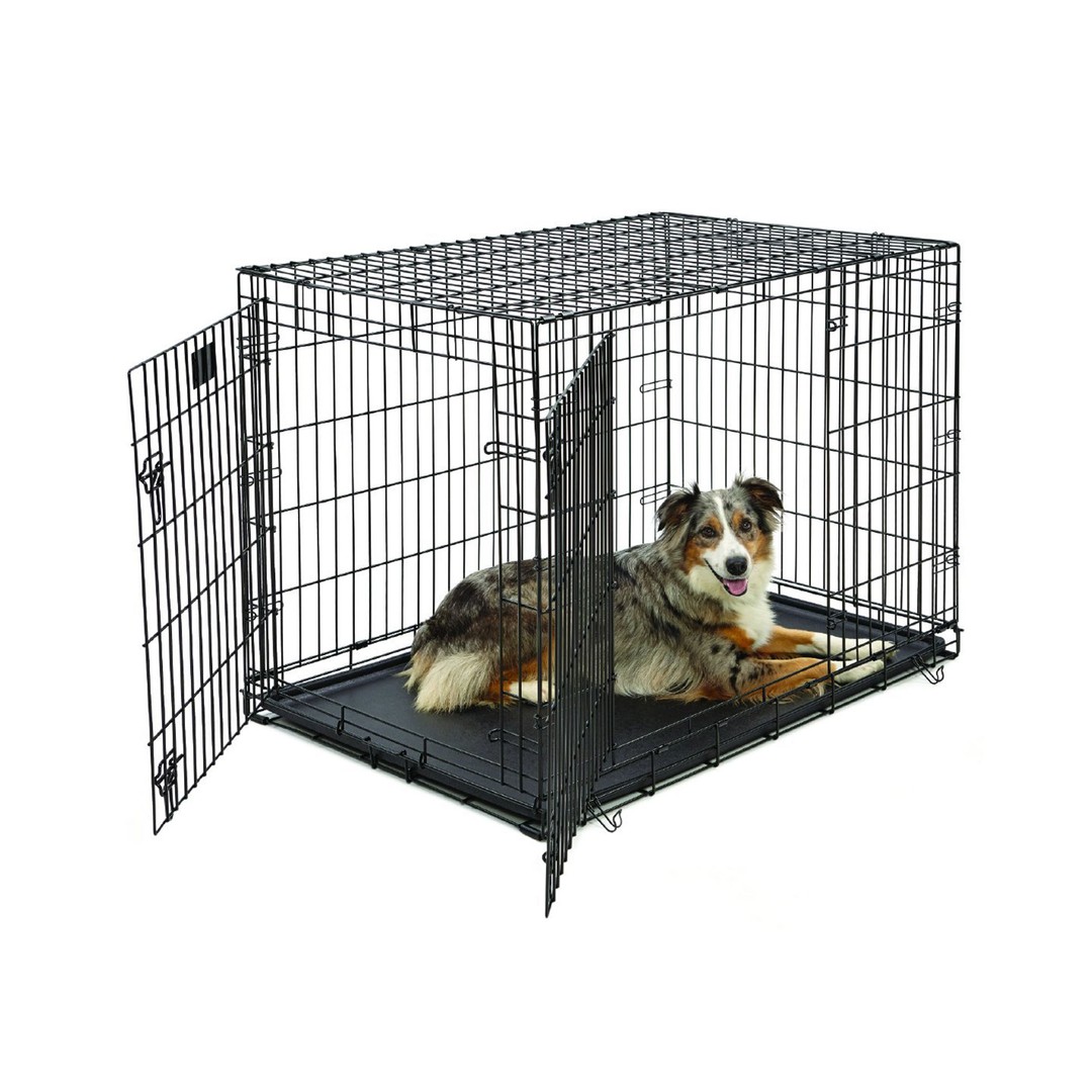 Fetch Dog Crate Cage Double Door Foldable - X-Large