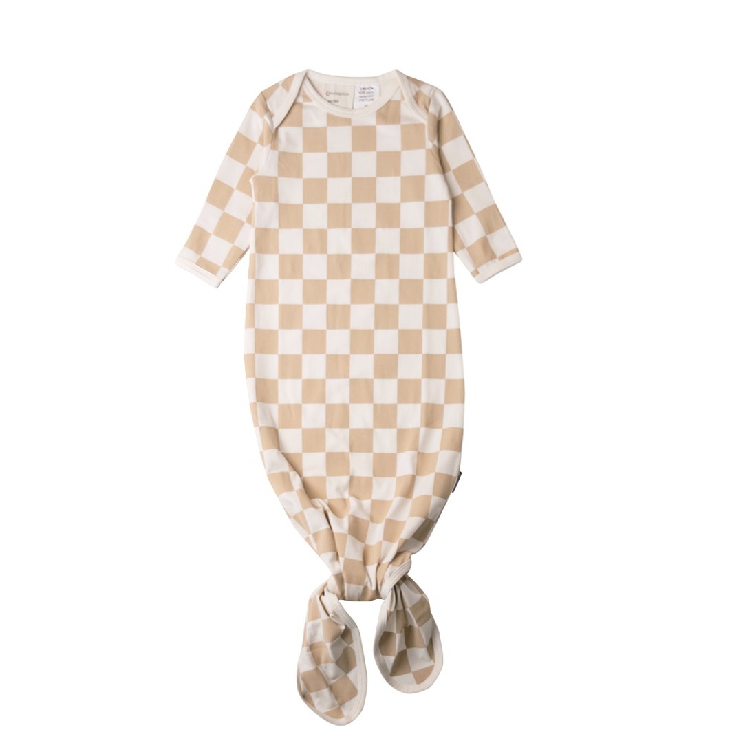 Organic Cotton Knotted Baby Gown