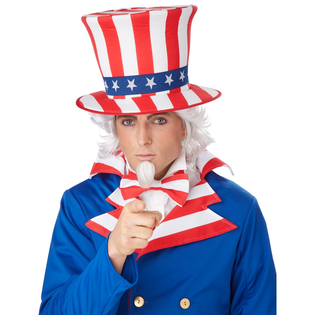Costume King® Uncle Sam Patriotic Men Costume Wig Chin Patch