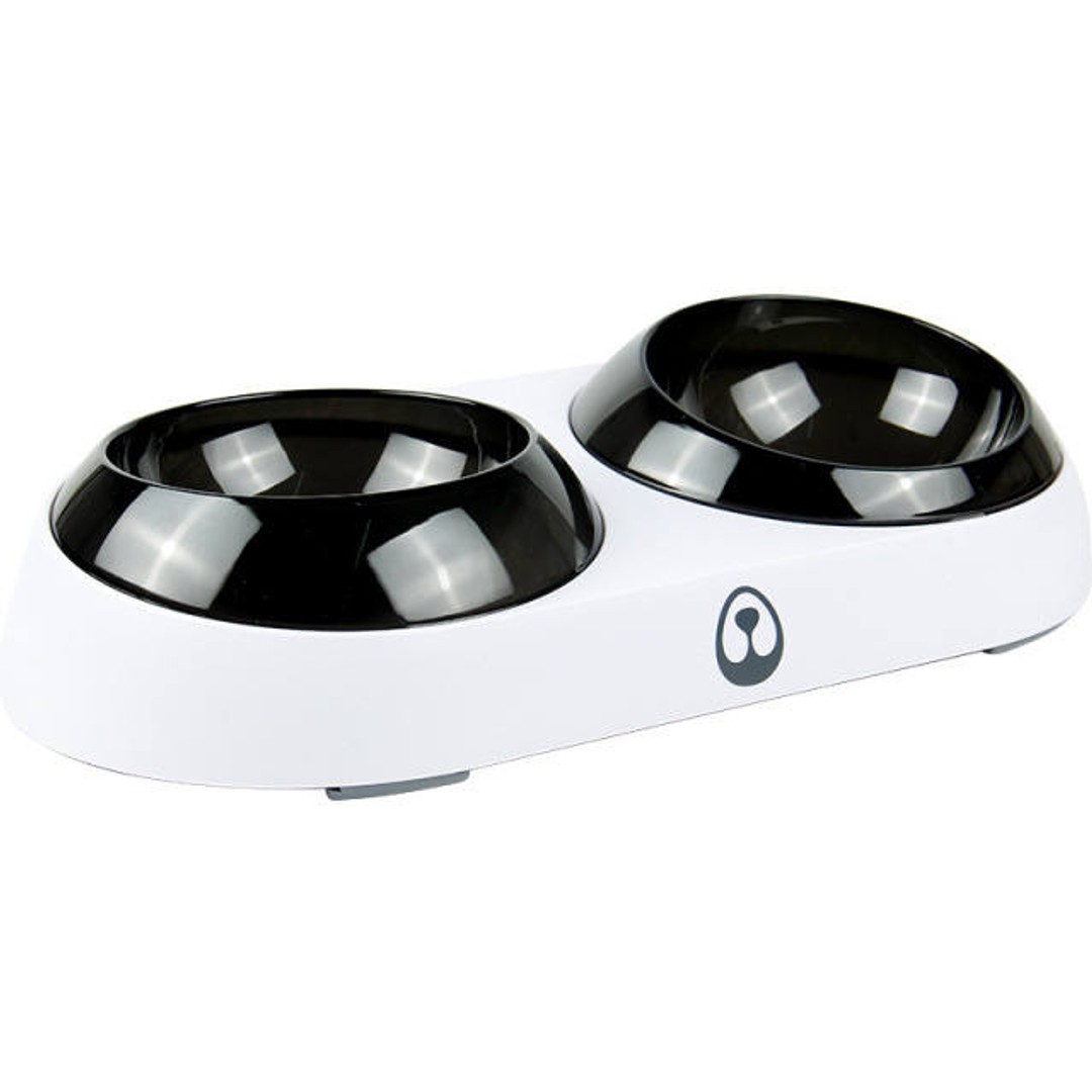 Cat Bowl 15 Degree Tilt Angle Elevated Double Bowl