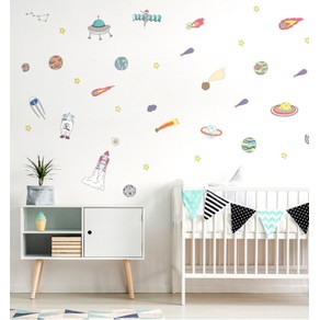 Taylorson In the Space Wall Decals - 37pcs