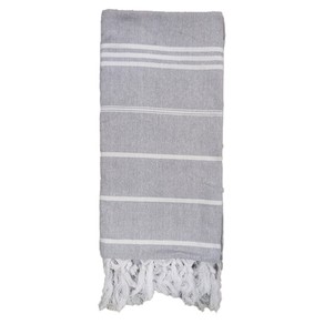 Cotton Beach Towel Quick Dry Towel for Bathing Swimming Travel Light Grey