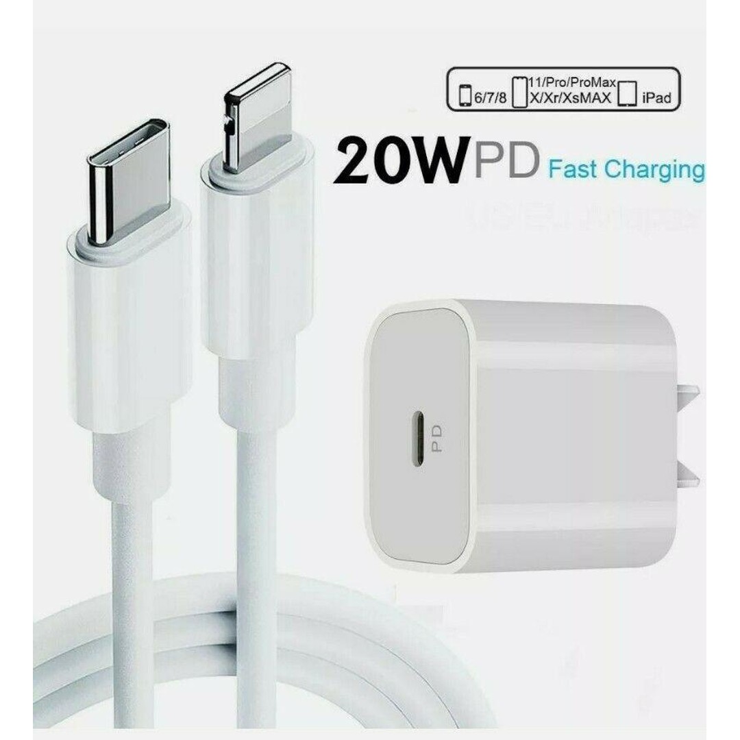 20W USB Type-C Wall Adapter Fast Charger PD Power For iPhone 13 12 Pro Max iPad