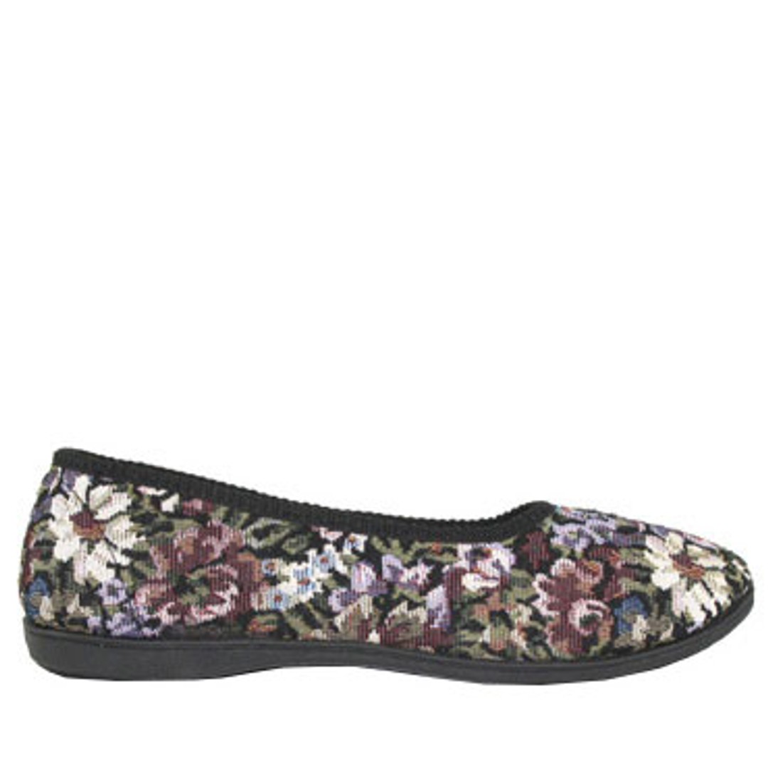 Carol By Vybe Lifestyle Women's Floral Print Comfort Slip On Indoor Slipper