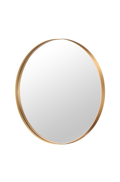 Gold Large Round Mirror Decorative, Copper Round Mirror 80cm