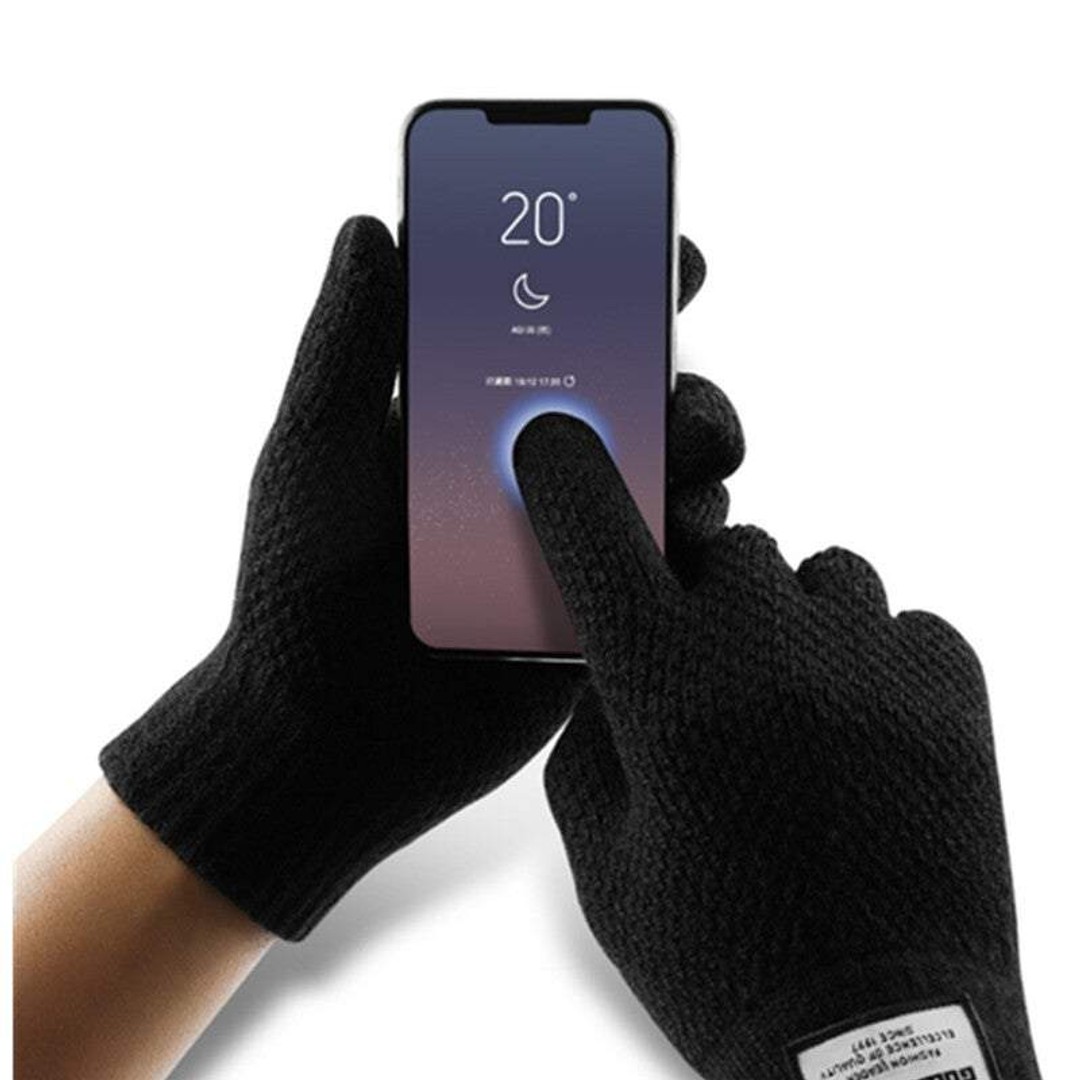 Women And Men Knitted Touchscreen Winter Gloves