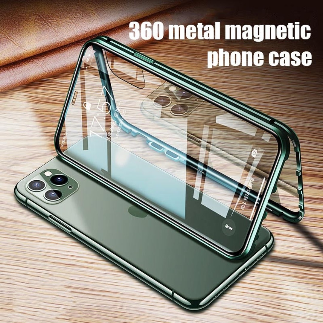 360 Full Protection Magnetic Case For iPhone 14 Plus - Black