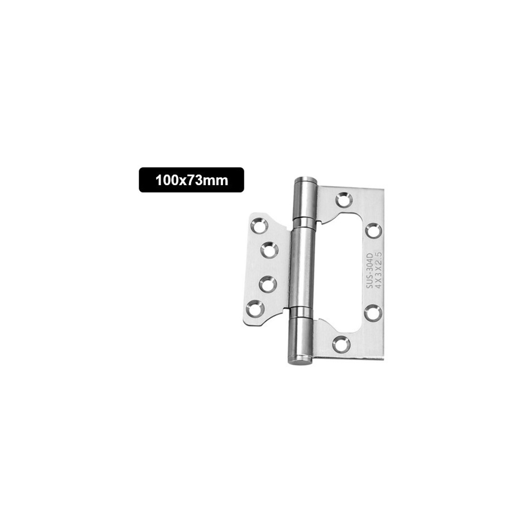 HES Quick Fit 100x73mm Hinge Cabinet Gate Closet Door Hinge Stainless Easy Fit, , hi-res