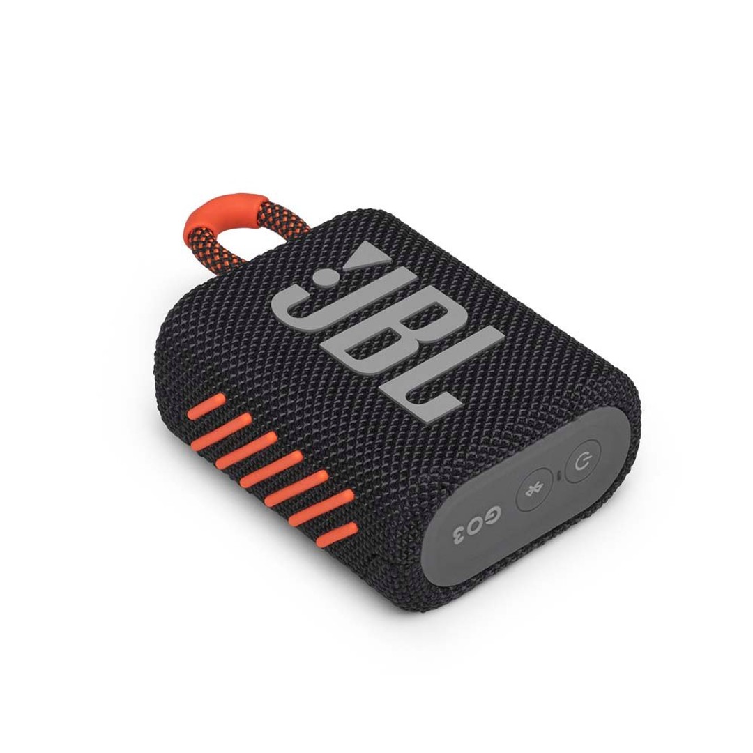 JBL GO 3 Portable Speaker - Black & Orange, , hi-res
