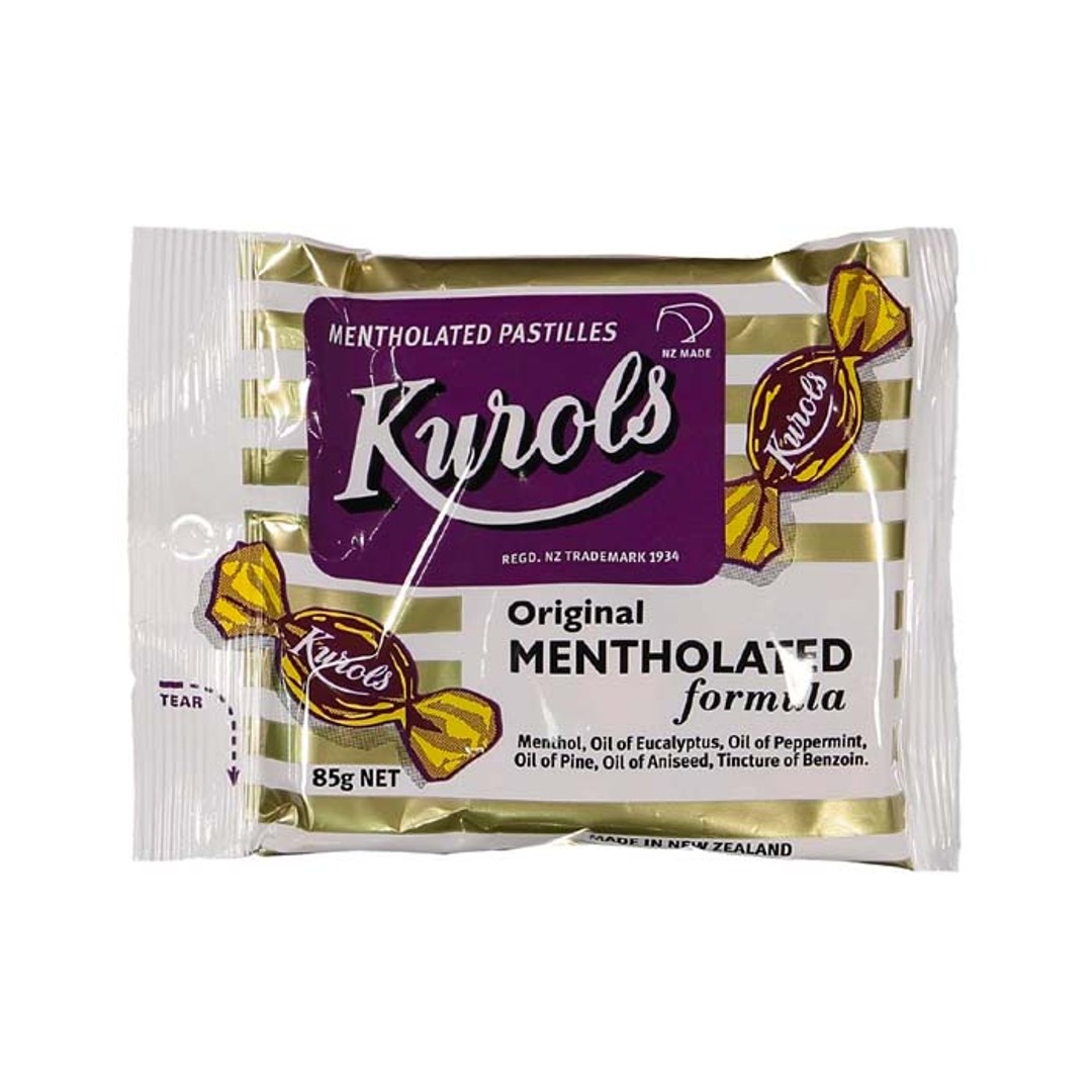 Kurols Original Mentholated Lozenges, 85g pack (approx 12 loz)