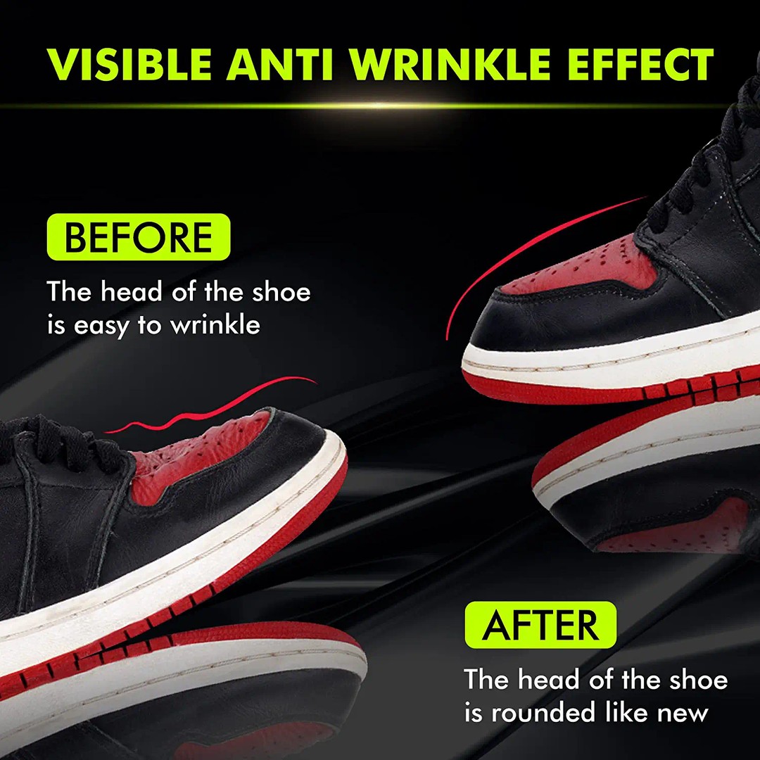 2 Pairs Anti-Wrinkle Shoe Sneaker Crease Protector (Men's Size 35-39), As shown, hi-res