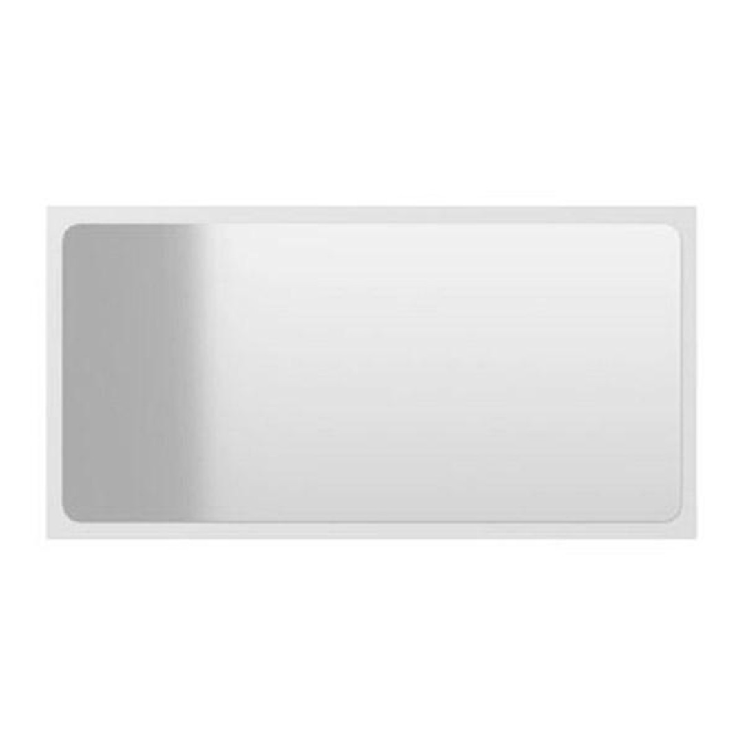 Bathroom Mirror Chipboard 800X15X370 Mm, White, hi-res