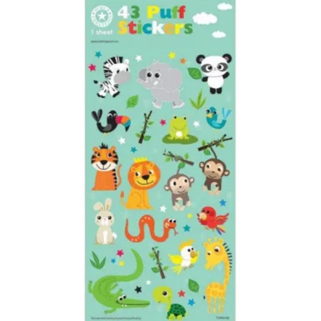 Sticker Sheet | Puffy Stickers - Jungle