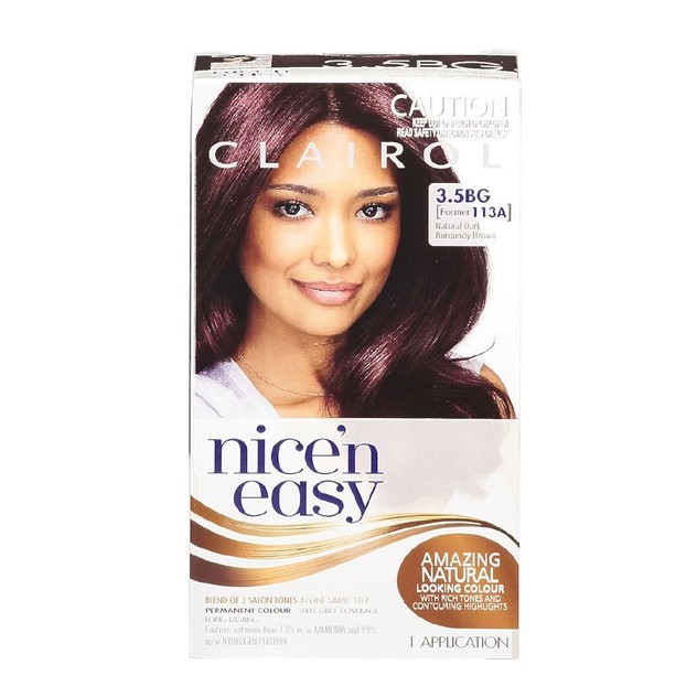 Nice 'n Easy Hair Colour Dark Burgundy  (Former 113A) | Nice 'n Easy  Online | TheMarket New Zealand