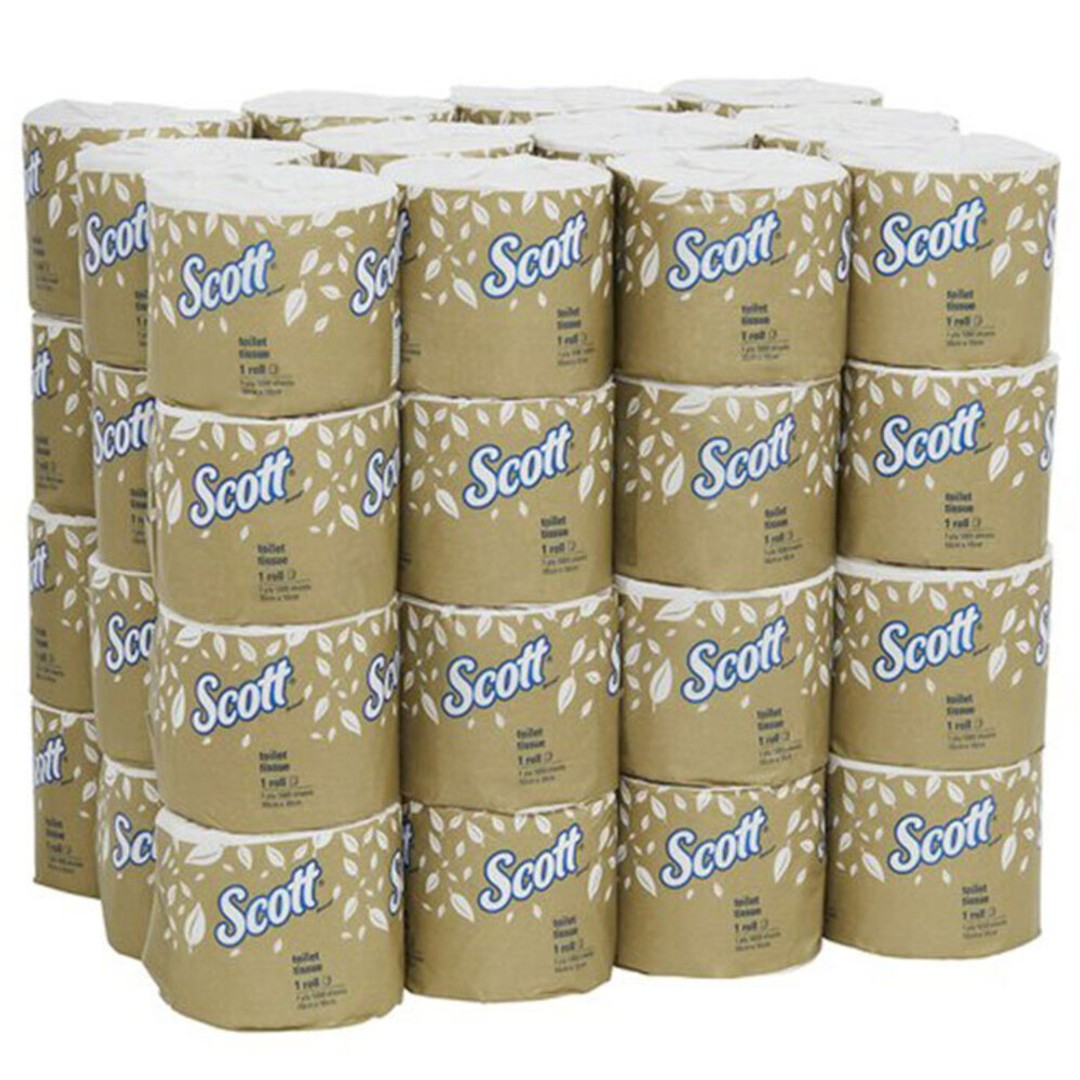 48PK 10cm Toilet Roll Tissue Paper 2 Ply 400 Sheets Individually Wrapped