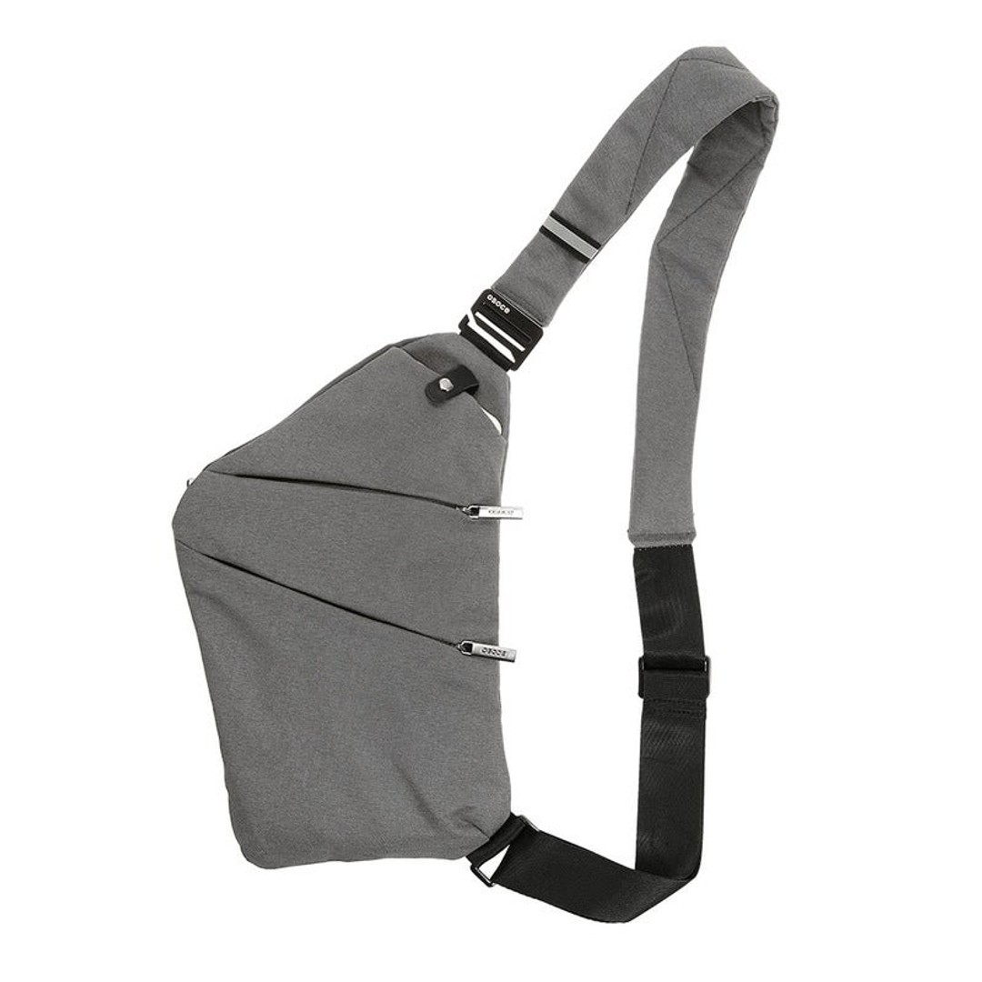 Sling Backpack Chest Bag Lightweight Outdoor Sport Travel Hiking Anti Theft Crossbody Shoulder Pack Daypack For Men Women Gray