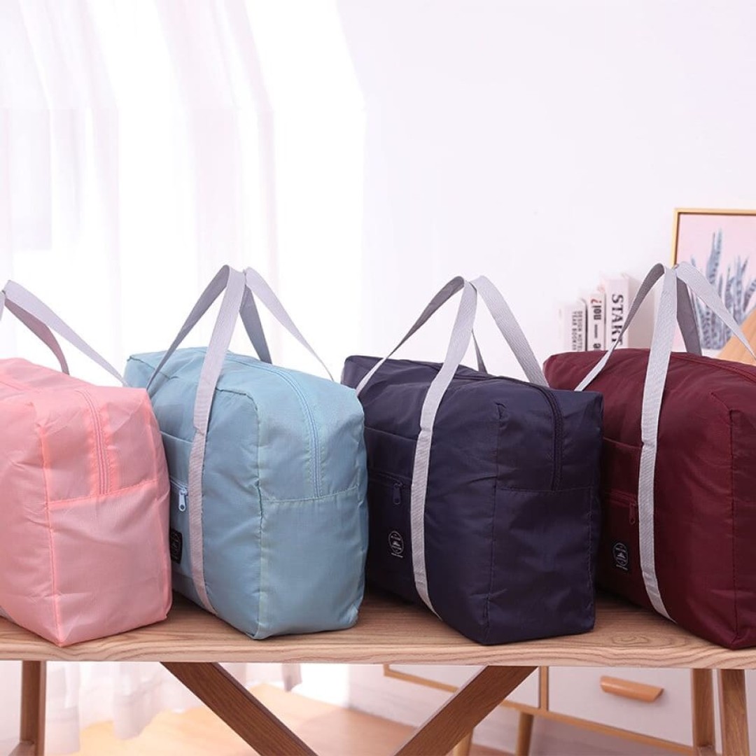Trave Women Bag Outdoor Men Bags Folding Travel Storage Bag Small Fresh Travel Storage Bags Foldable Bag, As Shown, hi-res
