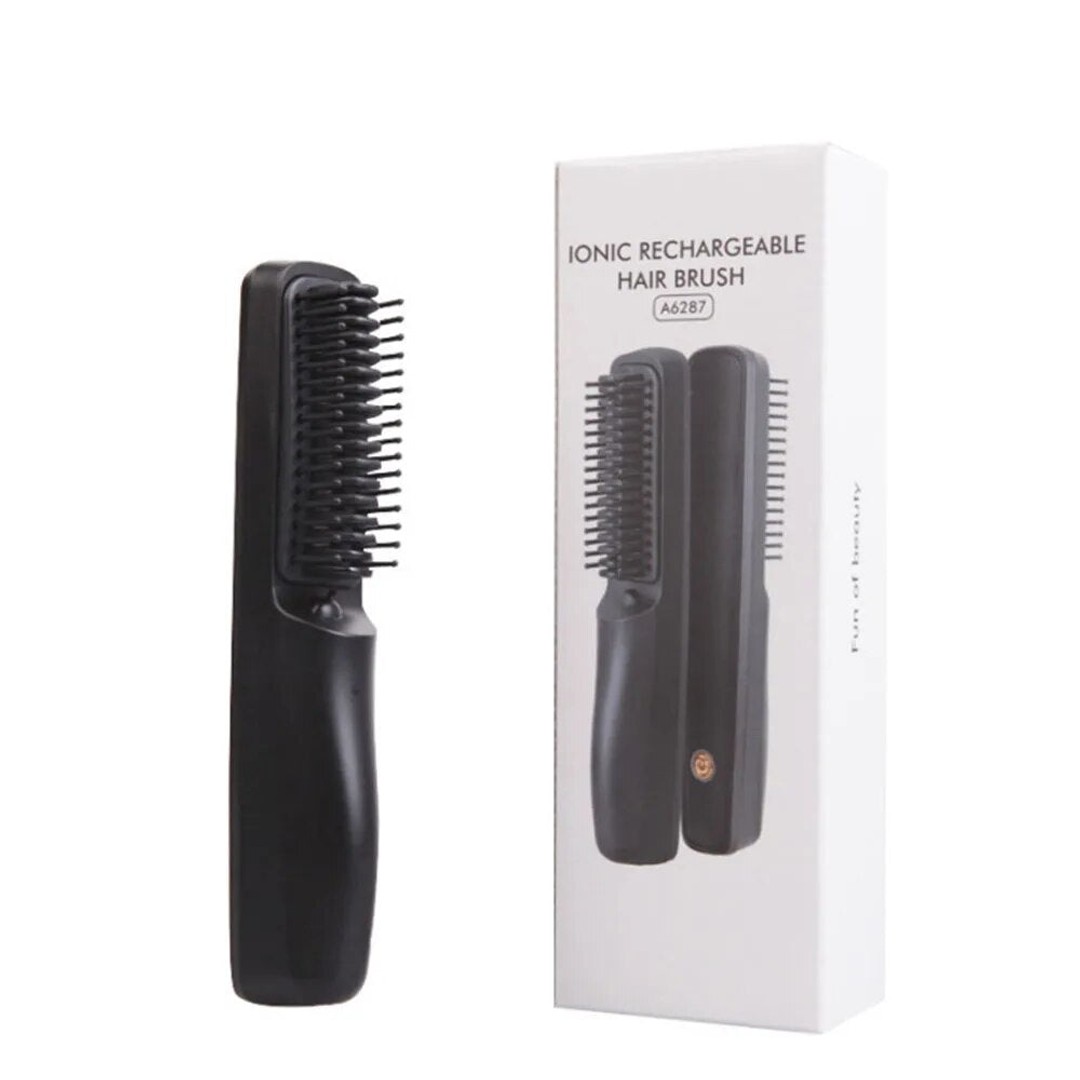 Cordless Hair Straightener Beard Comb for Women and Men 25W 2600mAh Automatic Brush Mini Magic Portable Wireless USB Charging