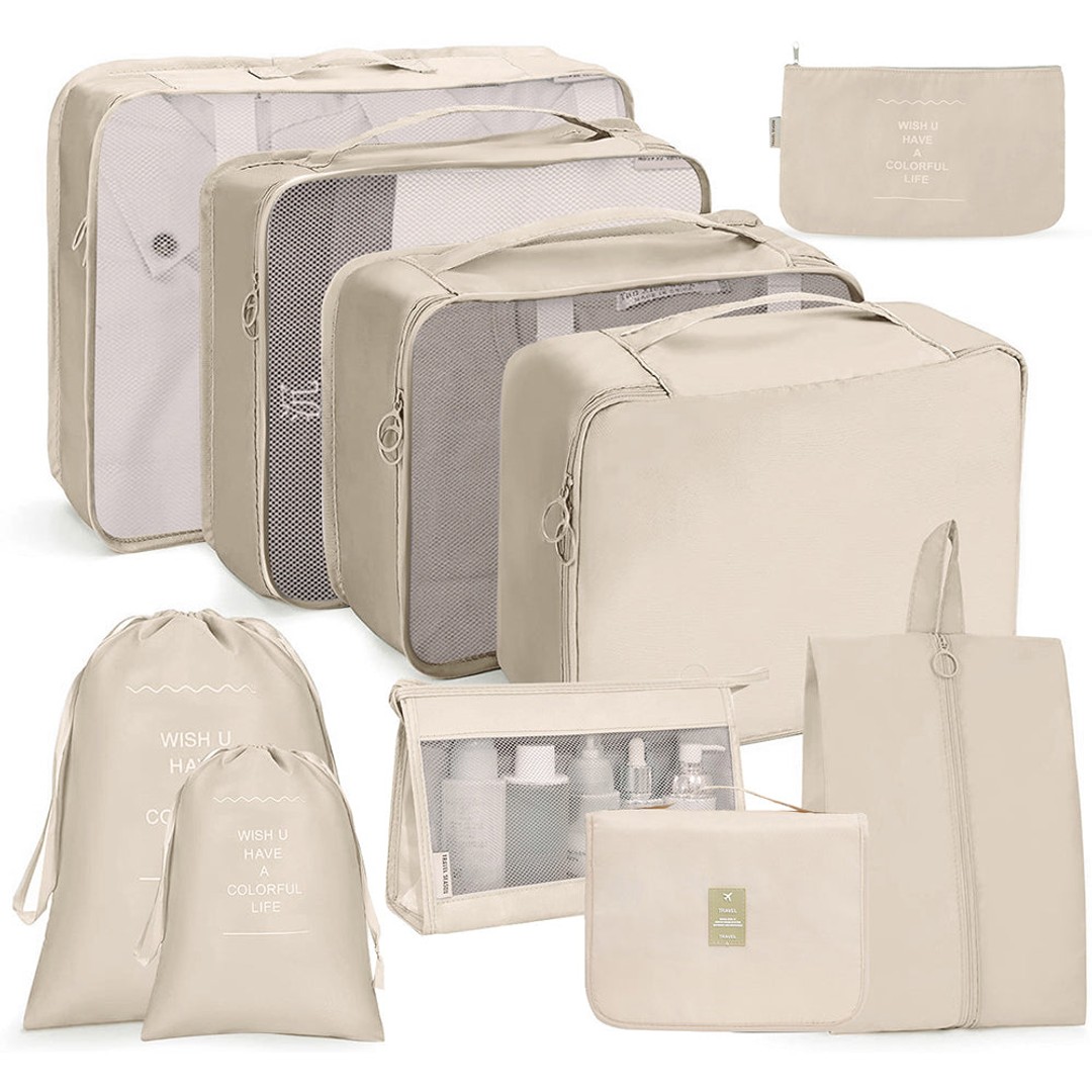 10Pcs Travel Packing Cube Luggage Storage Bag
