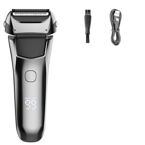 Rechargeable Wet & Dry Electric Shaver For Men Beard Electric Razor Head Bald 3-blade Shaving Machine System