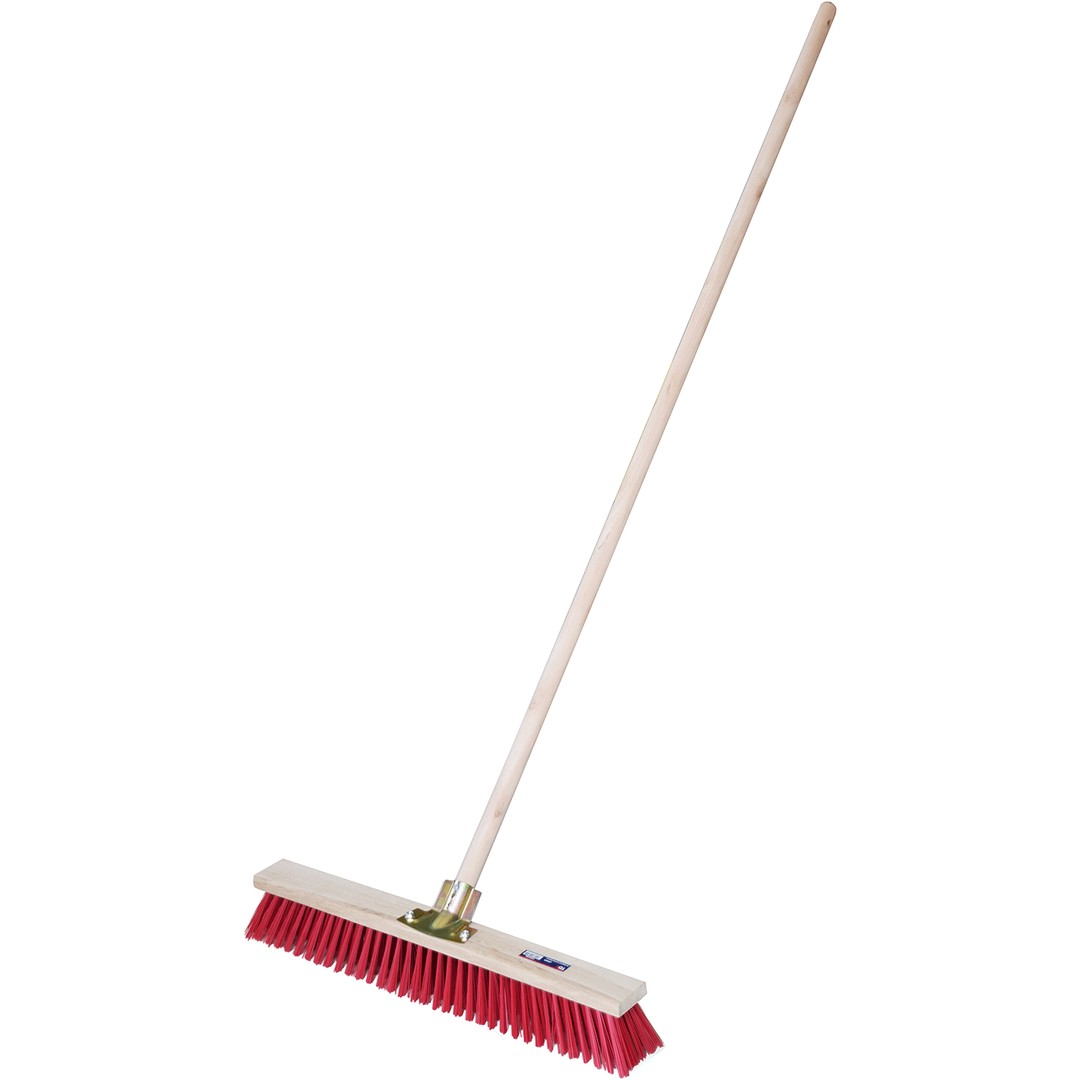 TDX PP Bristle Broom with Wooden Handle - 400mm