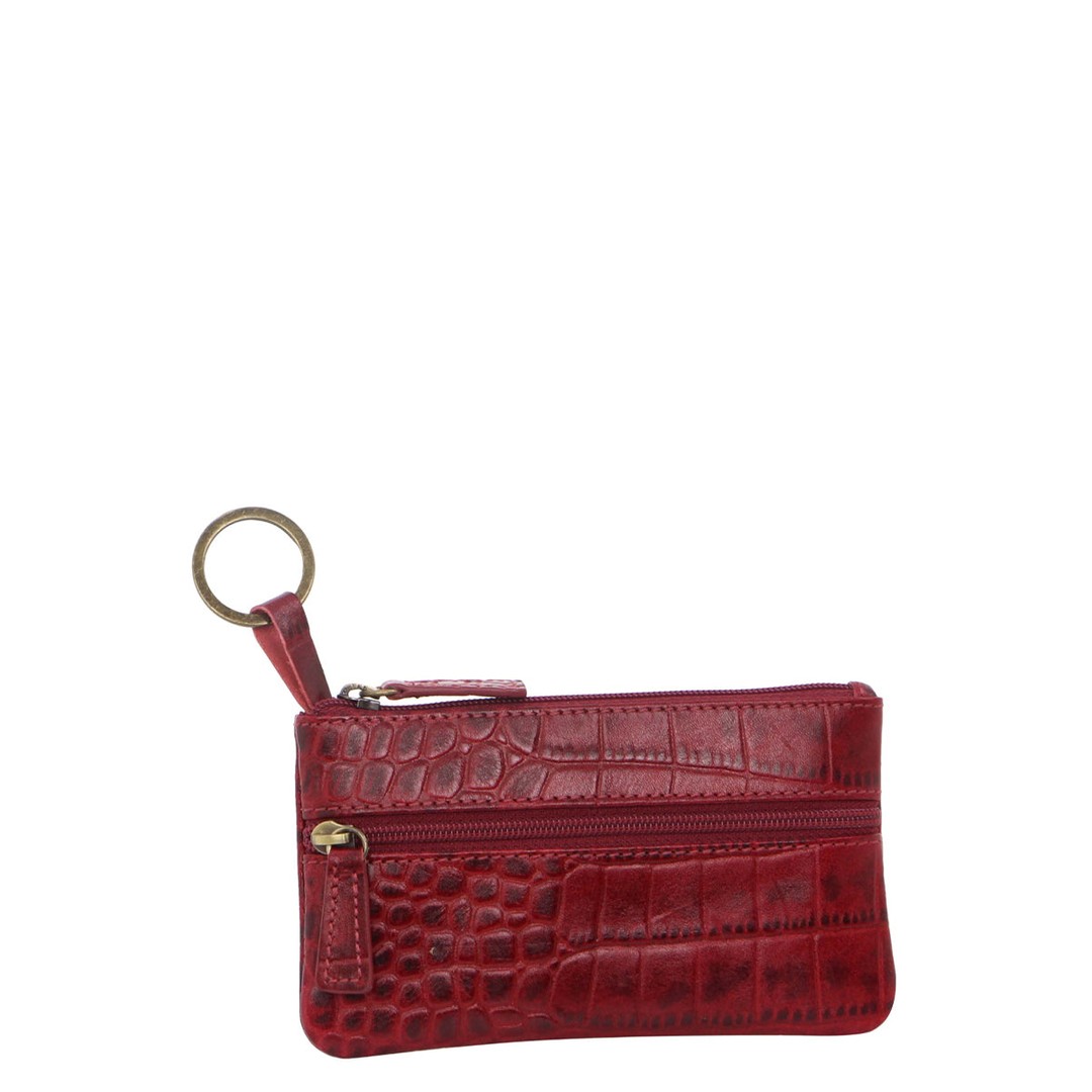 Pierre Cardin Tiana Italian Leather Coin Purse Red, , hi-res