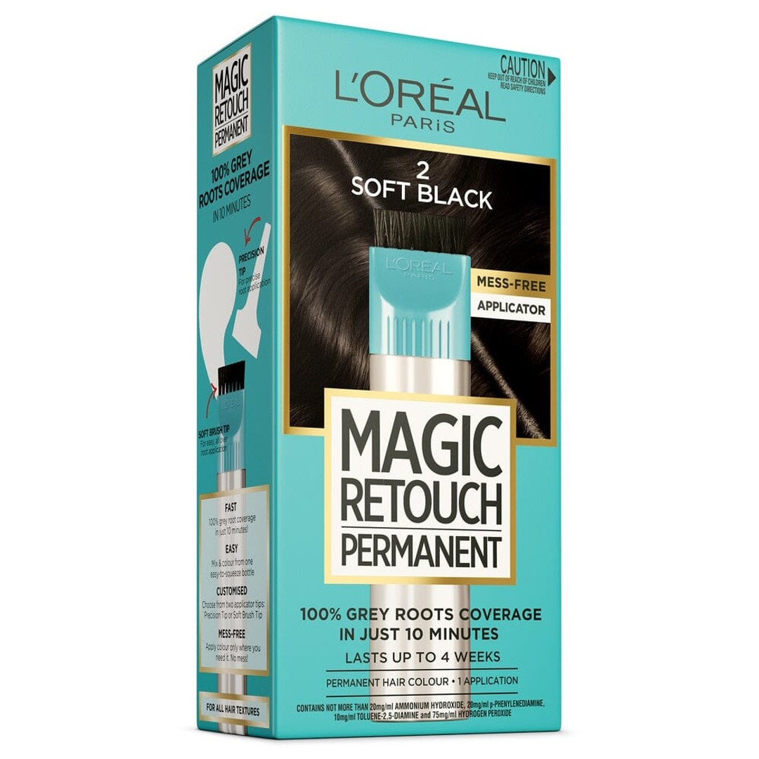 L'Oreal Paris MAGIC RETOUCH Permanent Hair Colour - 2 Soft Black