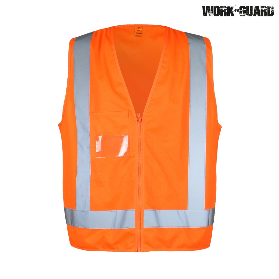 Work-Guard Hi Visibility Safety Vest Day/Night (TTMC Orange Only)
