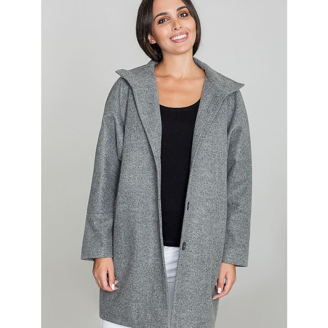 Coat OOOBOL By Figl for Women Grey