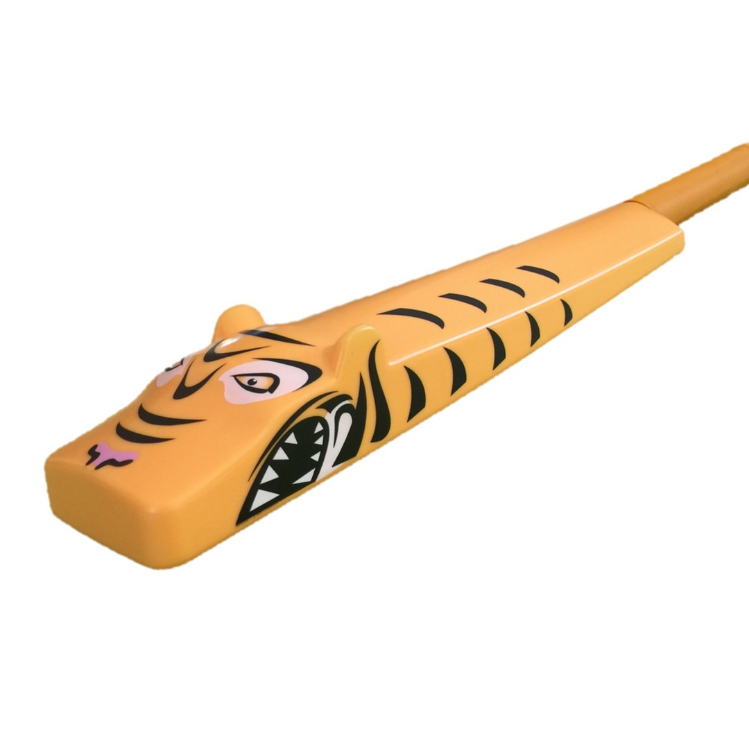 Sticky Wicky Wild Tiger Cricket Bat Size 4 w/ 5.5cm Ball Outdoor Toy Kids 5y+