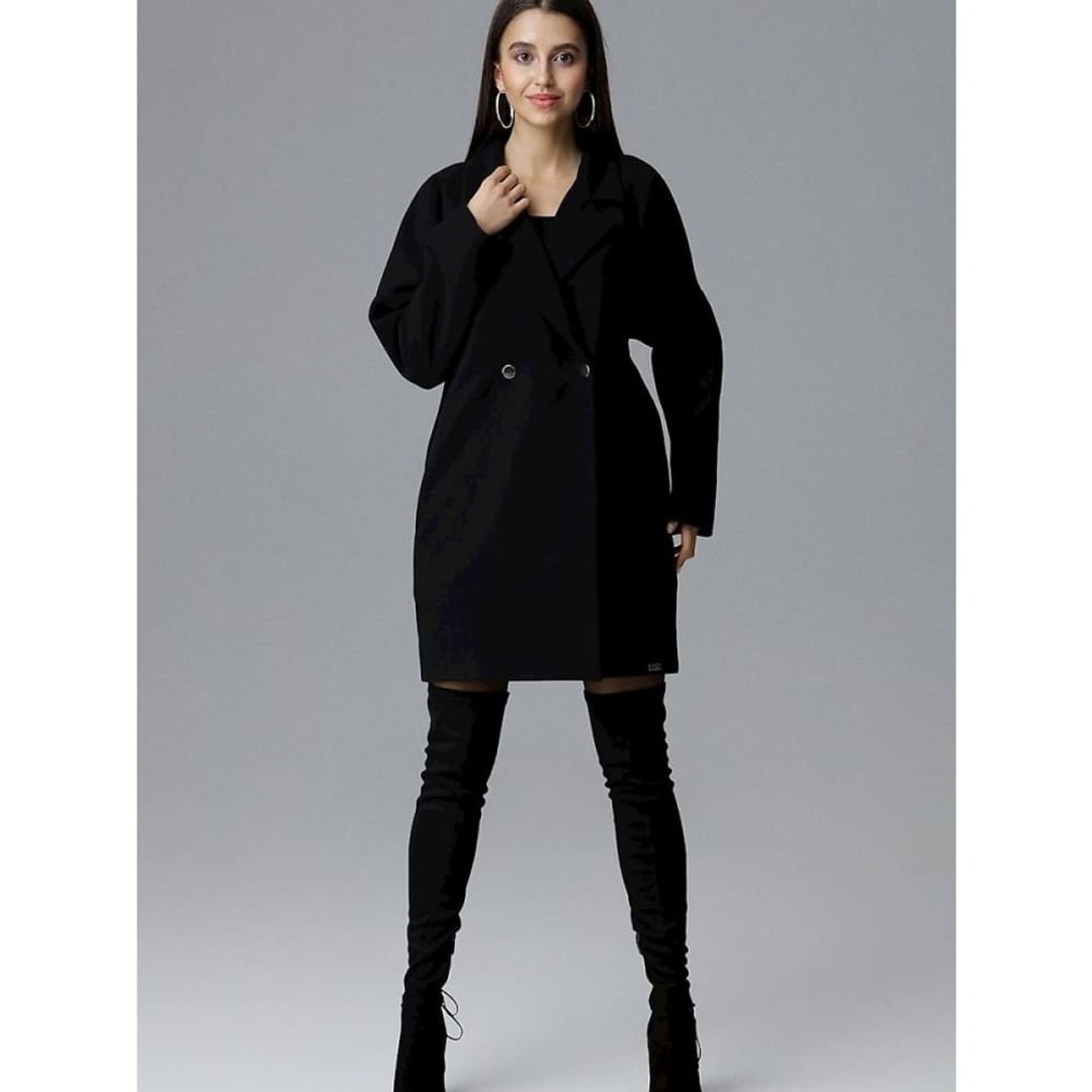 Coat OXAXTX By Figl for Women Black
