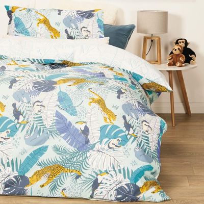 Living Co Kids Duvet Cover Set Jungle Multi Coloured The