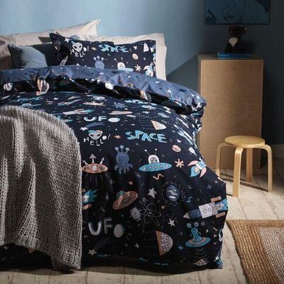 Living Co Kids Duvet Cover Set Hello Galaxy Multi Coloured