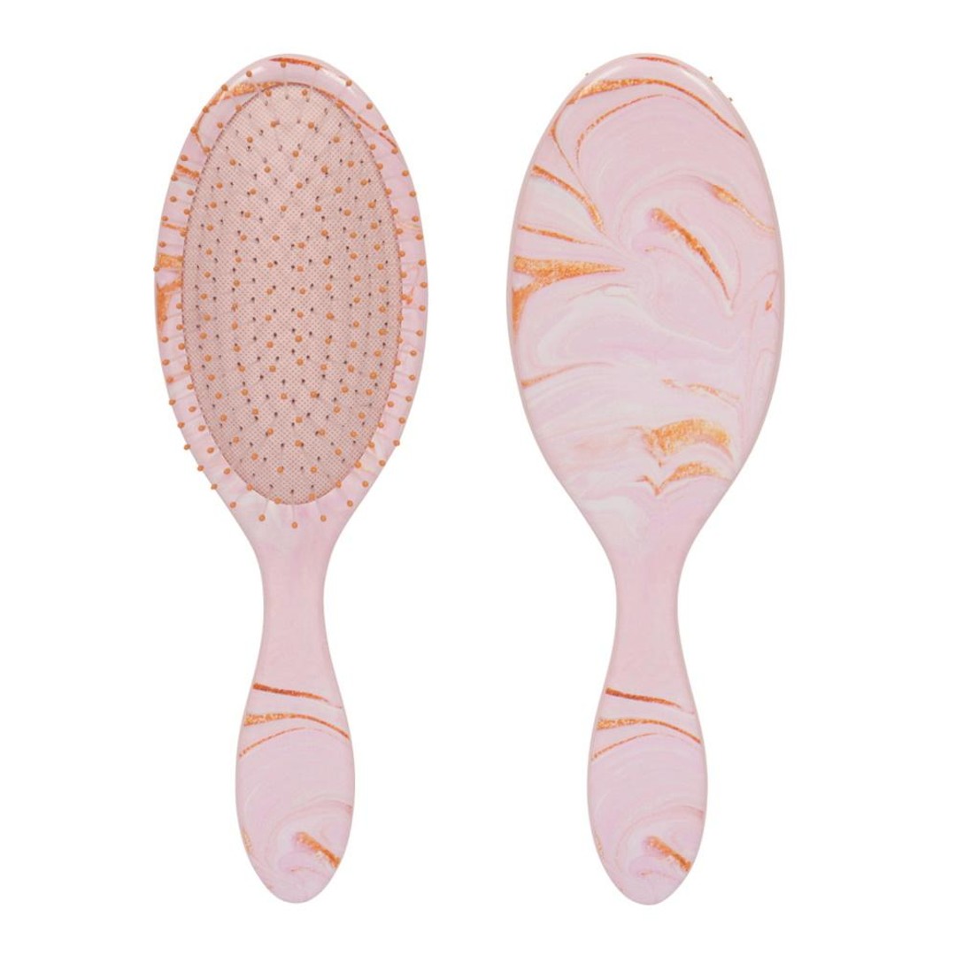 Cala Wet-N-Dry Detangling Hair Brush - Pink Pastle Marble