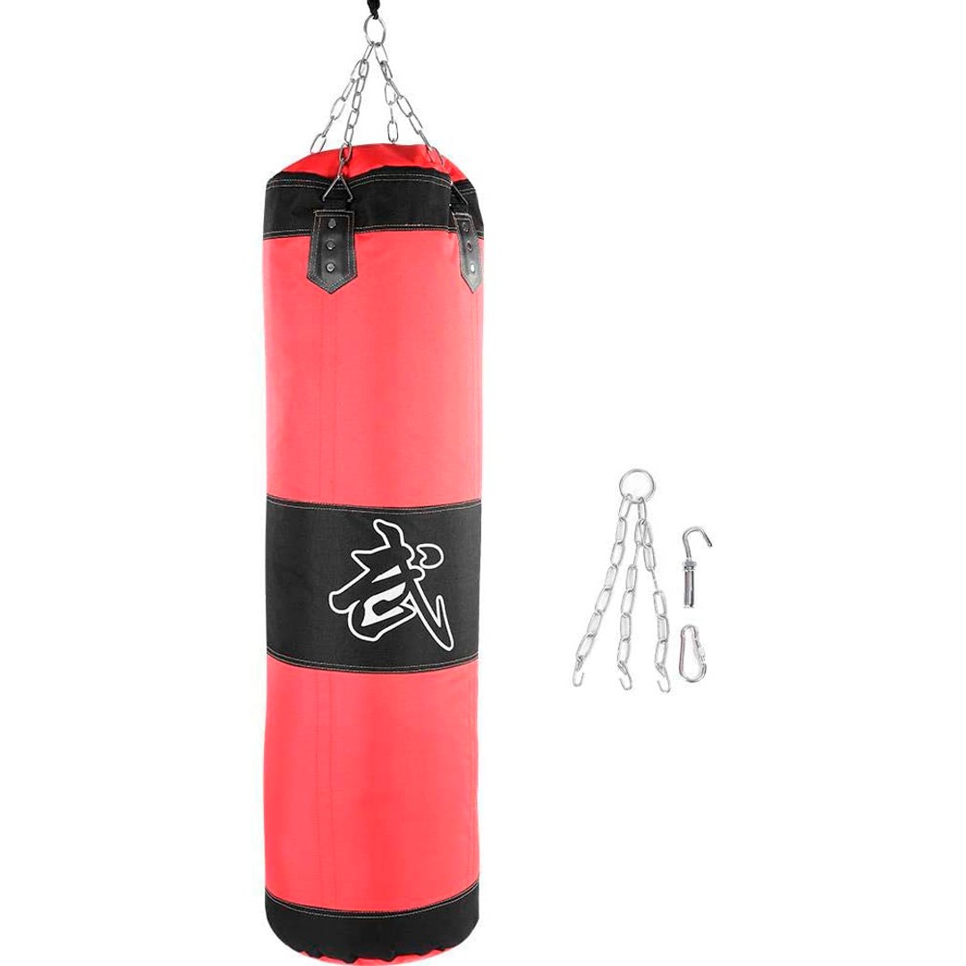 100cm Hanging Boxing Training Fitness Pouch Sand Bag, As shown, hi-res