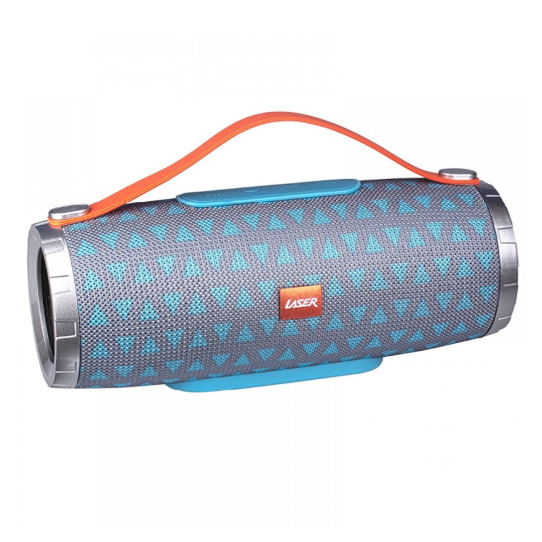 Laser Portable Rechargeable Battery Bluetooth Speaker w/FM Radio/Mic/AUX/USB BLU