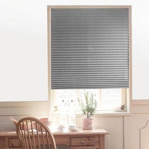 180x90cm Grey Window Shades Pleated Blinds Light Blocking Pleated Shades