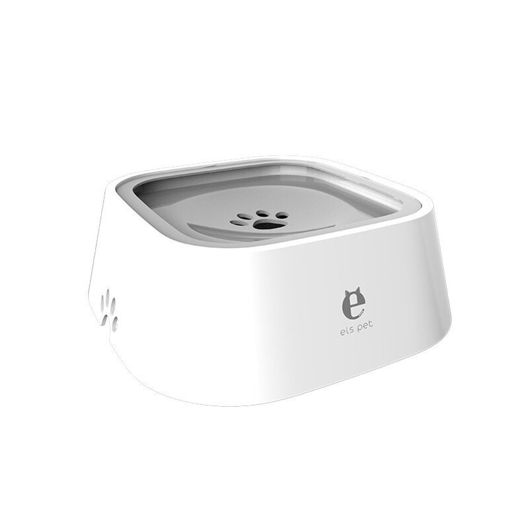 ELS PET 2L No Spill Cat, Dog Floating Water Bowl with 4 Free Replaceable Filter Pads