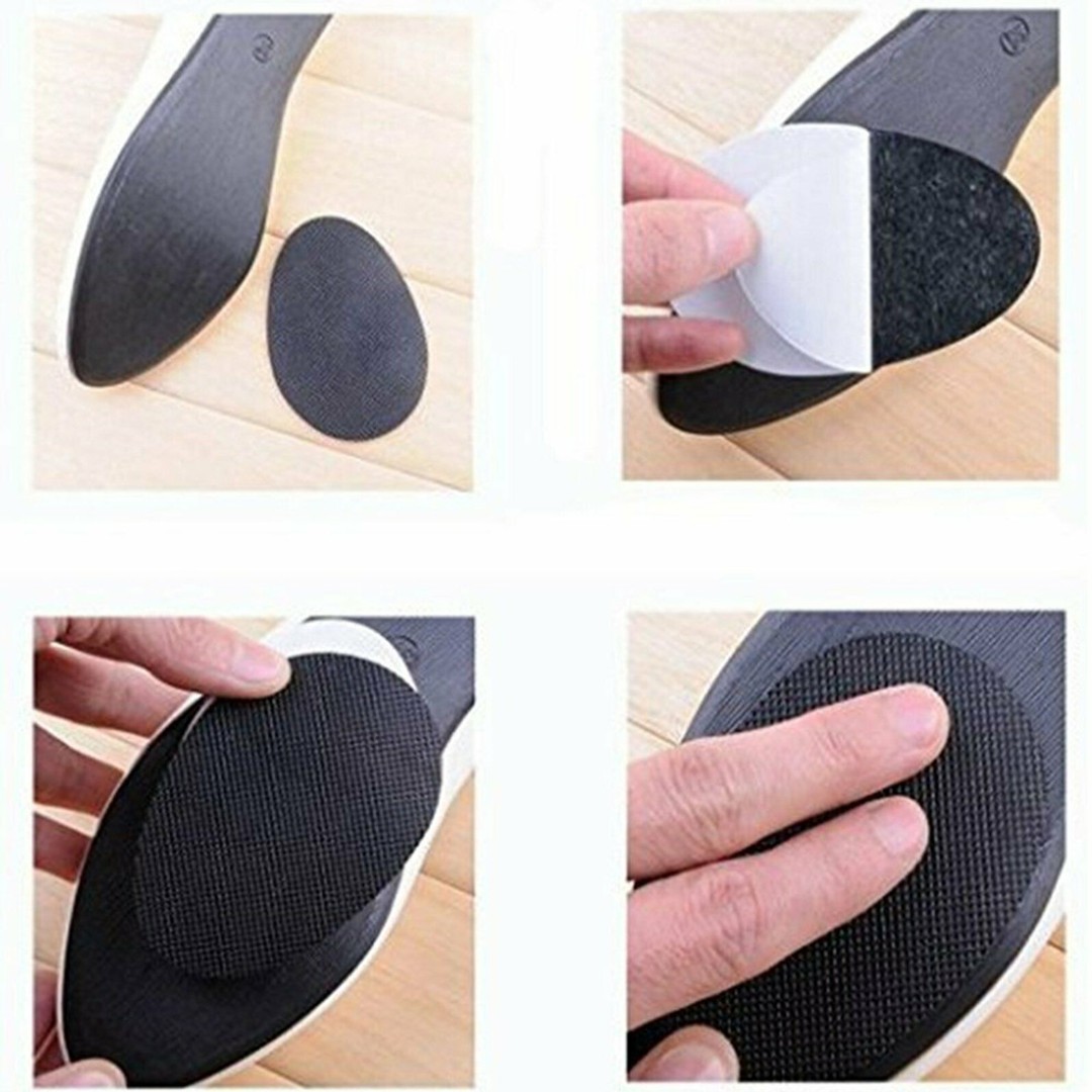 5 Pair Self Adhesive Non Slip Shoe Sole Grip Pads High Heels Slippery Soles Care, Black, hi-res
