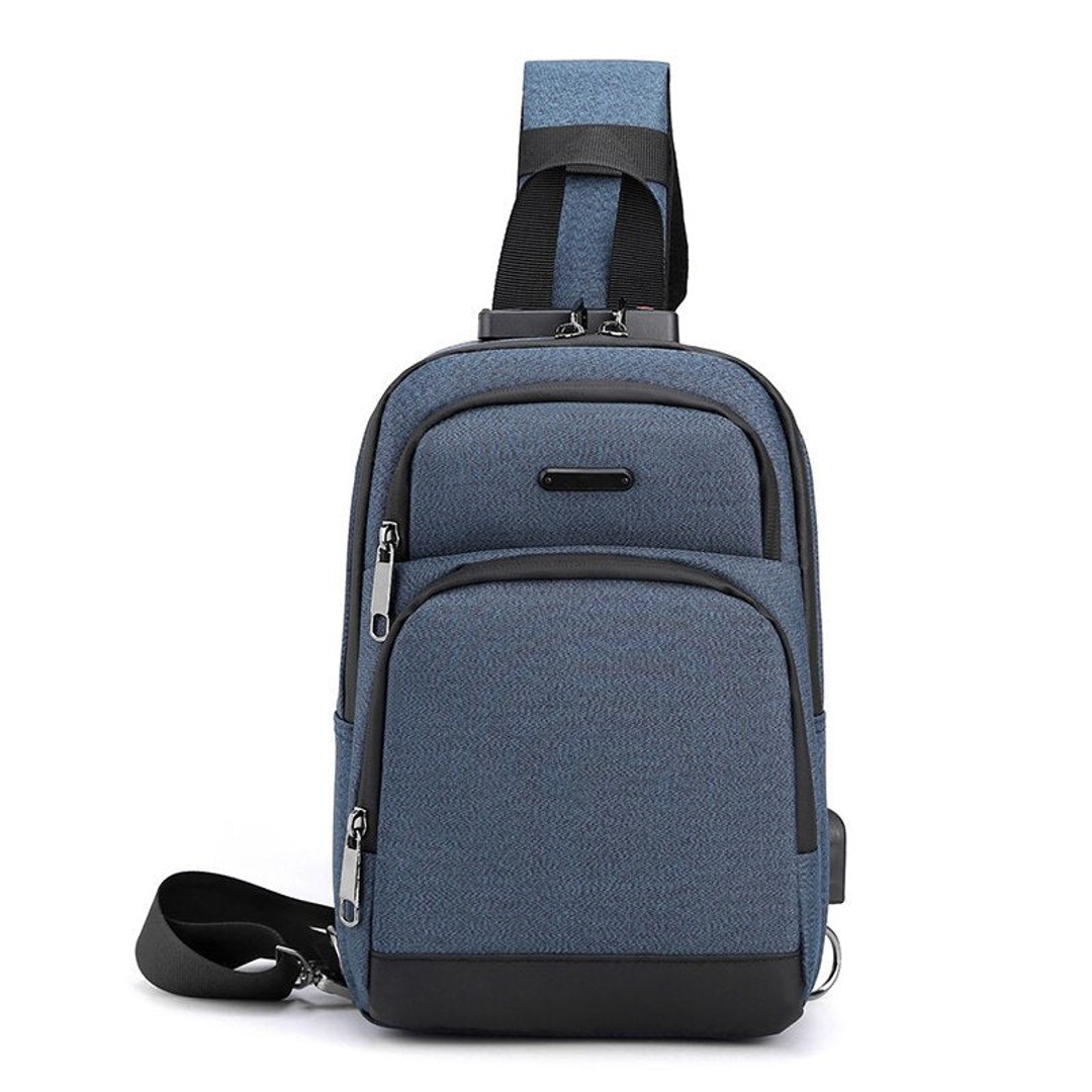Business Crossbody Bags For Men Multi-function Waterproof Bag Male Large Capacity Laptop Chest Bags Portable Travel Unisex Bag