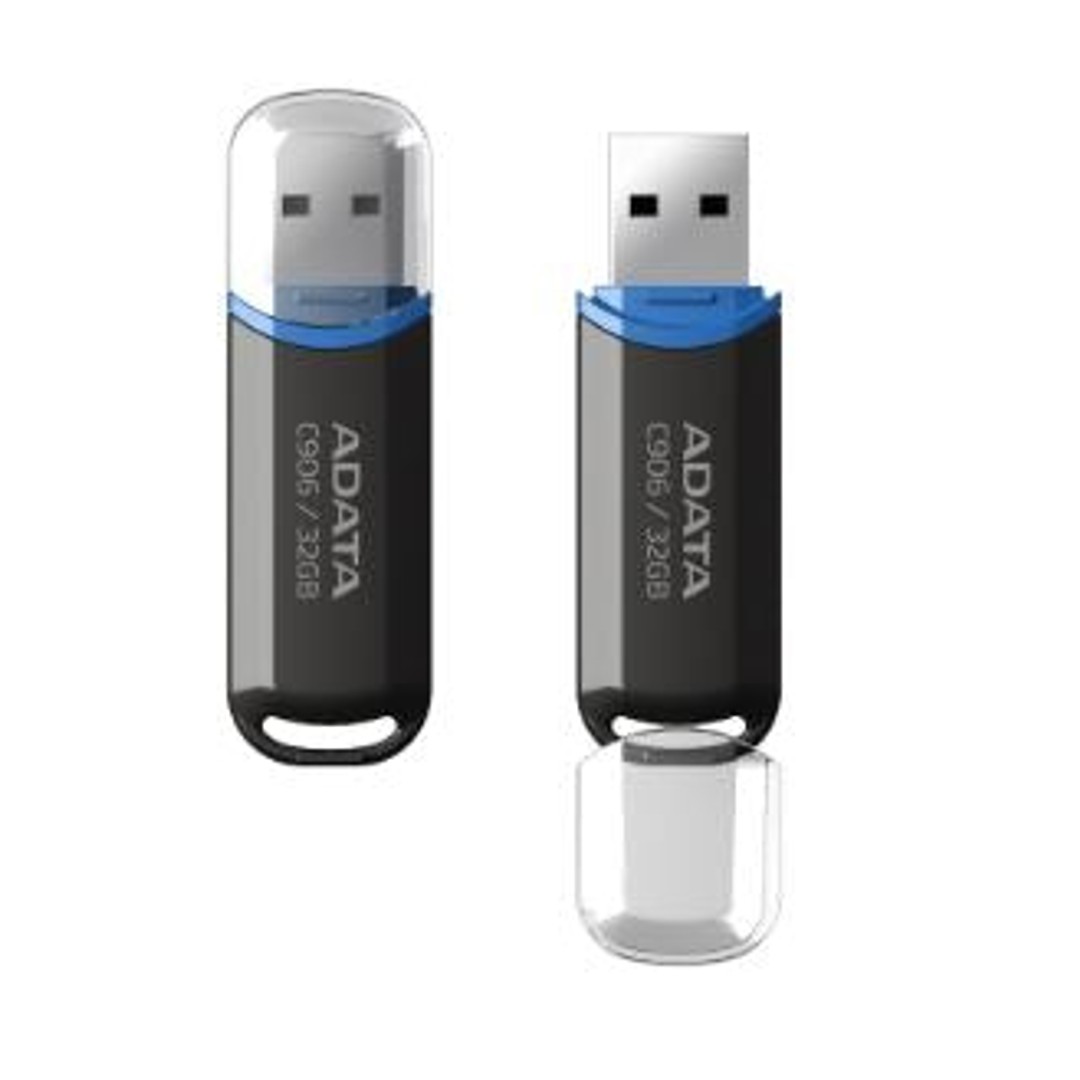 ADATA C906 Classic USB 2.0 32GB Blue/Black Flash Drive FP281-X32 AC906-32G-RBK