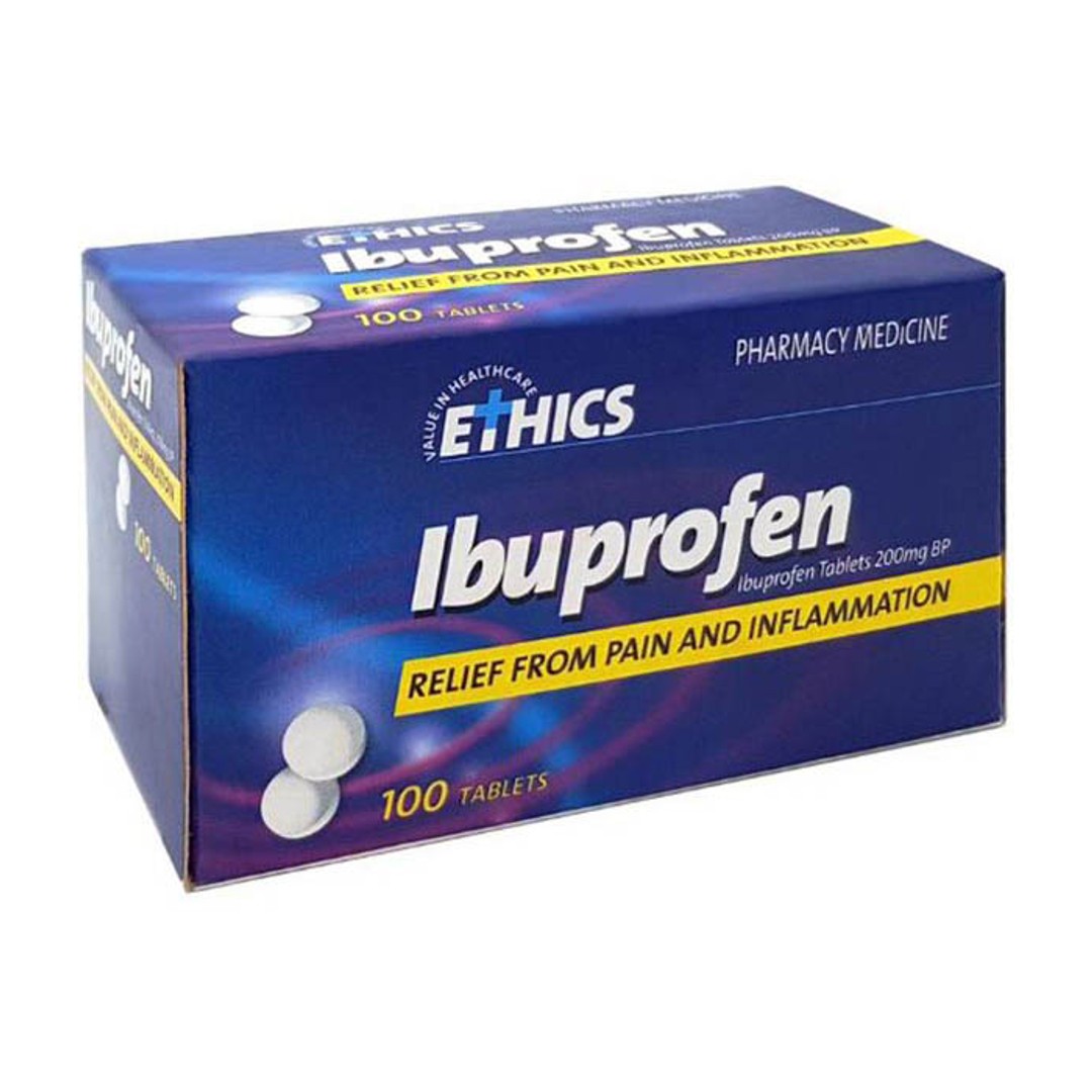 Ethics Ibuprofen 200mg Tablets 100 (Quantity Limit 1)