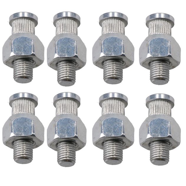 AB Tools 8 Pack M10 Conical Trailer Wheel Nuts & Studs for Suspension Hub Thread