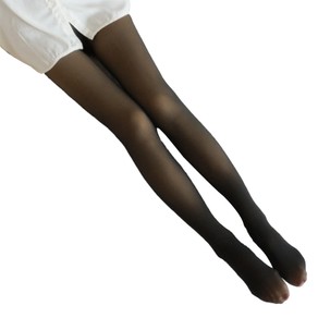 Womens Thermal Lined Translucent Pantyhose Winter Warm Fleece Tights Stockings Black