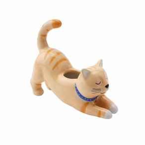 CGB Giftware Mini Planter - Stretching Cat