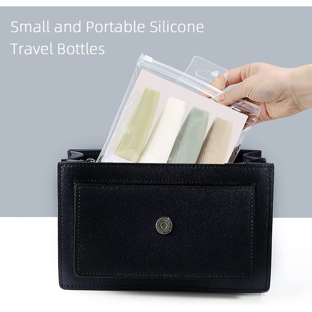14PCs Silicone Leakproof Travel Bottles Set, As shown, hi-res