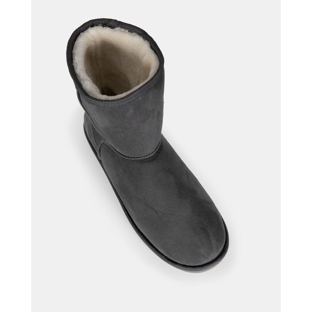 Freeze By Olympus Men's Soft Slipper Comfort Pull On Fluffy Boots, Grey, hi-res